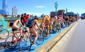 Tower Hill group crossing Southwark Bridge